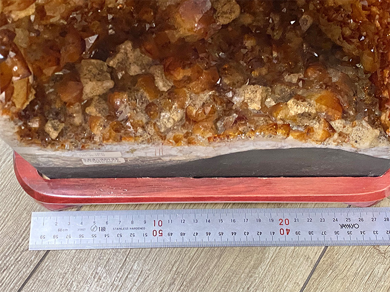 シトリンカペーラ台付 約17.32kg No,S-20｜原石 | 天然石